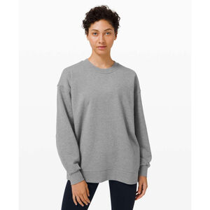 Lululemon Perfectly Oversized Crew Sweatshirt XL Gray Pullover Athleisure